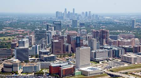  Aerial view of Texas Medical Center 