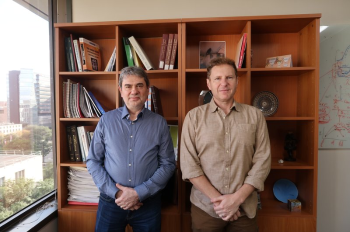 Research from Mircea Chelaru, PhD (left), and Valentin Dragoi, PhD (right), on cortical populations was published in the journal, Neuron.