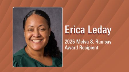 Making an impact behind the scenes: Erica Leday receives 2026 Melva S. Ramsay Award