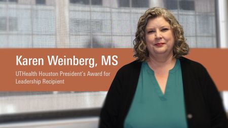 Karen Weinberg, MS, pictured in her office.
