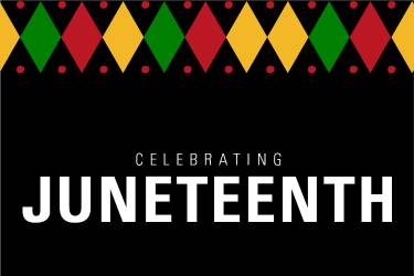 Graphic that reads Celebrating Juneteenth. (Graphic by UTHealth Houston)
