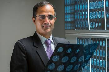 Nitin Tandon, MD, professor and chair ad interim of the Vivian L. Smith Department of Neurosurgery with McGovern Medical School at UTHealth Houston. (Photo by UTHealth Houston)