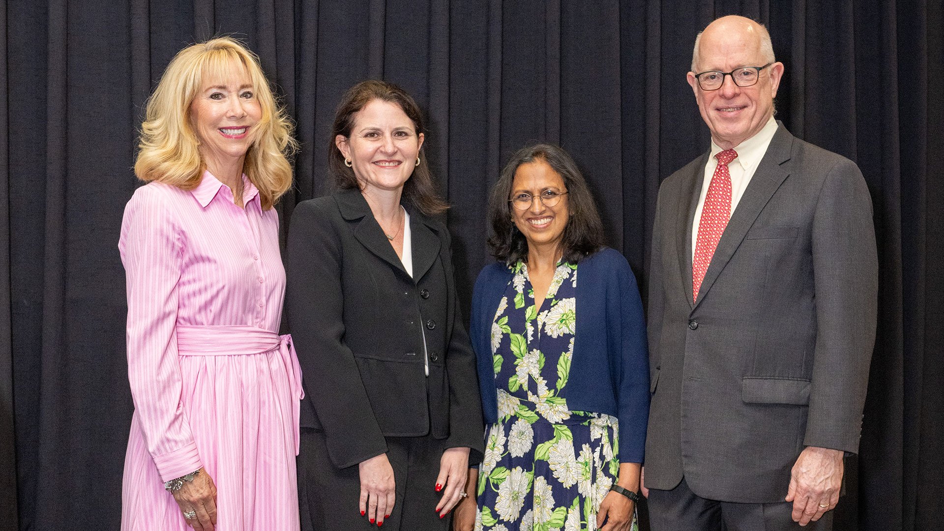 Photo of the four President's Scholar Award winners.