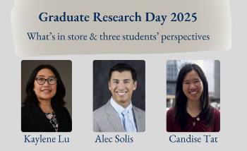 Professional photos of students Kaylene Lu, Alec Solis, and Candise Tat.