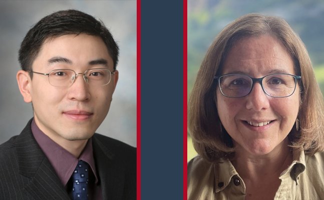 Photos of Jichao Chen, PhD, and Carmen Dessauer, PhD