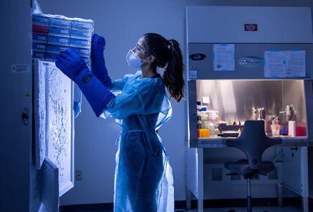 Researchers at UTHealth Houston, assisted by McGovern Medical School students like Yashasvee Munshi, will leverage a biorepository of COVID-19 patients to study what role sex differences play in the disease. (Photo by Robert Seale)