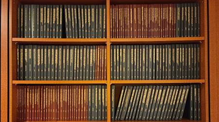  Dissertations and Theses on bookshelves in the GSBS Library 