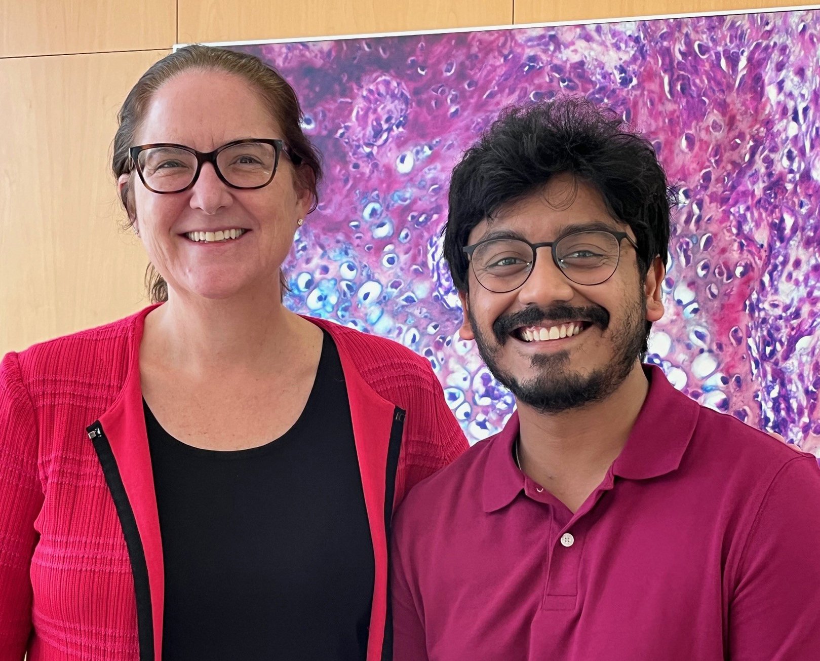 Dr. Louise McCullough and PhD student Anik Banerjee