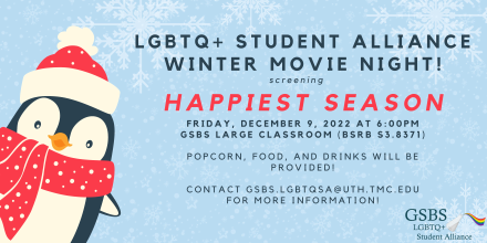 GSBS: LGBTQ+SA hosts Winter Movie Night