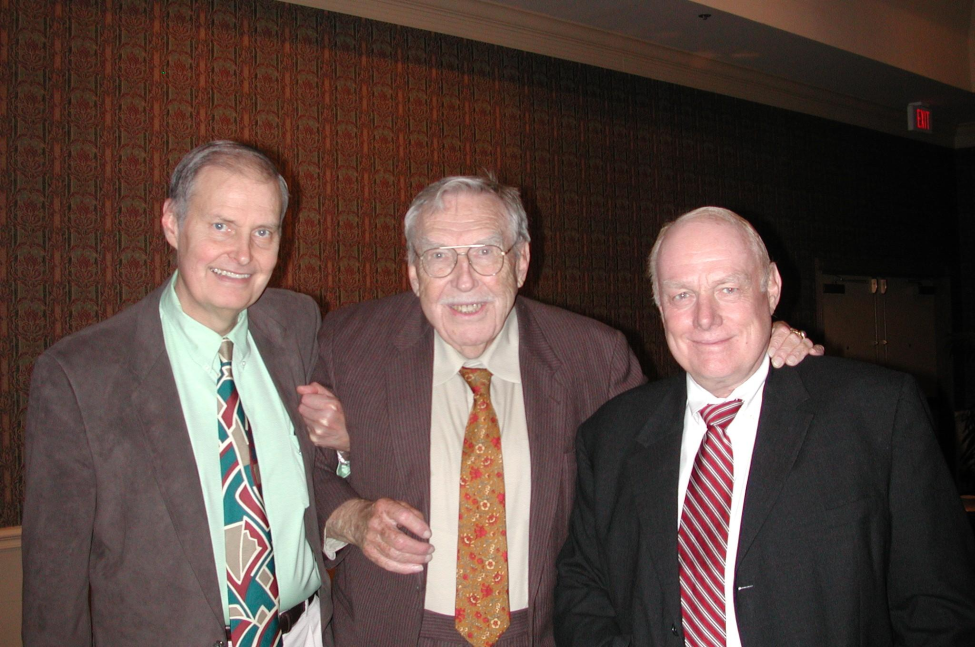 DuPont (left), Steele (center), and R. Palmer Beasley, MD (right), were the masterminds behind the lecture series, which is nearing its 30th anniversary