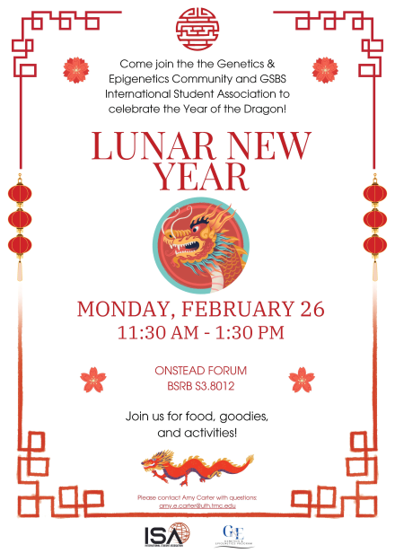 GSBS: Lunar New Year Celebration hosted by G&E Program and ISA student group