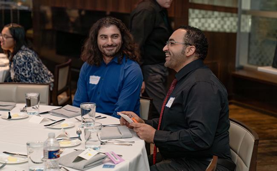 PhD students Eyad Shihabeddin and Elsayed Zaabout